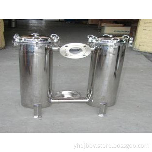 100 Micron Duplex Bag Filter Vessels For Lubricant , 150 PS